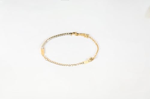 Luxury Gold Link Bracelet for Women, 18K Gold Plated Initial Chain Bracelet, Personalized Trendy Bracelets Jewelry Gift2