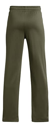 Under Armour Boys' Armourfleece Straight Leg Pant (as1, Alpha, m, Regular, Marine OD Green/Black, Medium)2