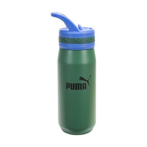 Image of PUMA unisex-adult 18oz Insulated Stainless Steel Water Bottle With Straw & Carry Handle