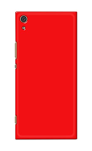 Image of PRINTFIDAA Printed Hard Back Cover Case for Sony Xperia XA1 Ultra Back Cover (Plain Red) -1803