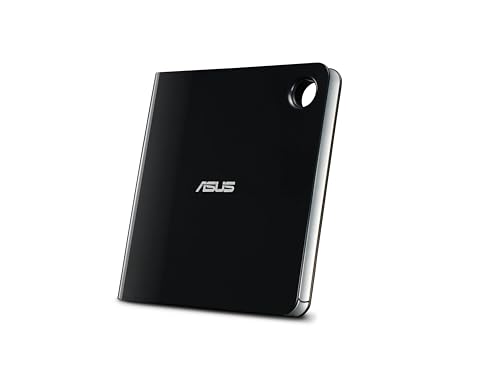 Image of ASUS SBW-06D5H-U BDXL External Ultra Slim Blu-ray and MDisc Burner USB 3.1 USB-C 2 Cables Black