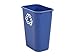Rubbermaid Commercial Products Deskside Recycling Can, 10.25-Gallon/41-Quart, Blue Recycling Symbol, Plastic, for Bedroom/Bathroom/Office/Under Desk/Sink