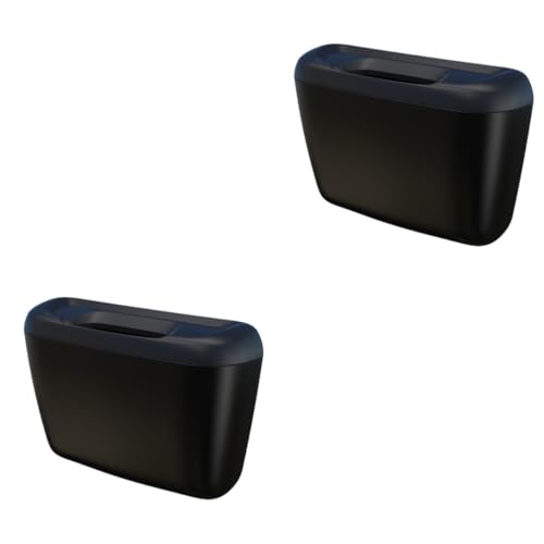 Poubelle de voiture multifonctionnelle iplusmile rangement portable noir 2x