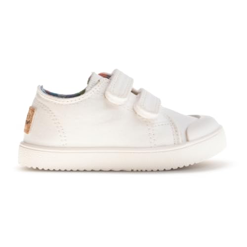 Pablosky Lona 980100, Scarpe da Ginnastica, Bianco, 33 EU Larga