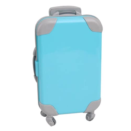 Ghzste Mini Reisekoffer Spielzeug - Puppenkoffer Silber Mit Rollen