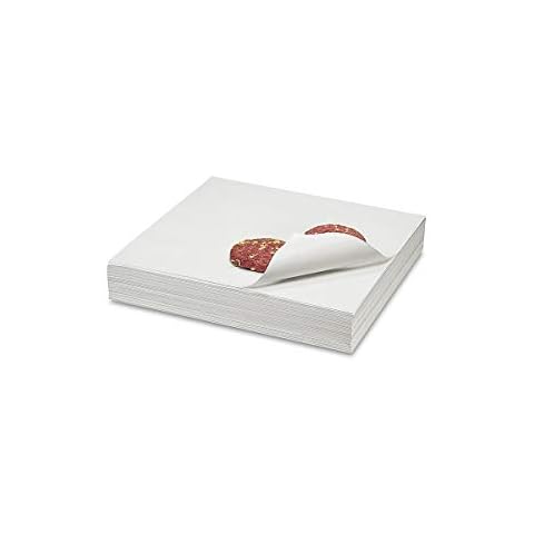 100 Sheets of Disposable White Butcher Paper 18" x 18" for Wrapping or Smoking Meat Cover