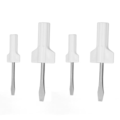 Slot Screwdriver Set 4 Pieces Stainless Steel Multifunctional Screwdrivers Plastic Handle Repair Tool for Home Sewing Machine Maintenance Tailor Beginner