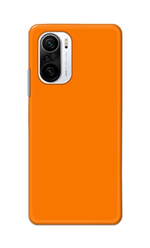 Image of Plain Orange Hard Back Case Cover for Poco F3 / Mi 11x / Mi 11x Pro Back Cover -(J5) VNS2229