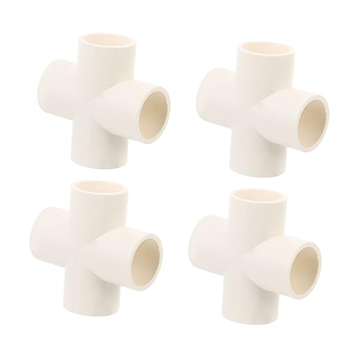 CIYODO Precision-Made 4-Way PVC Elbow Frost Proof for Building Garden Support