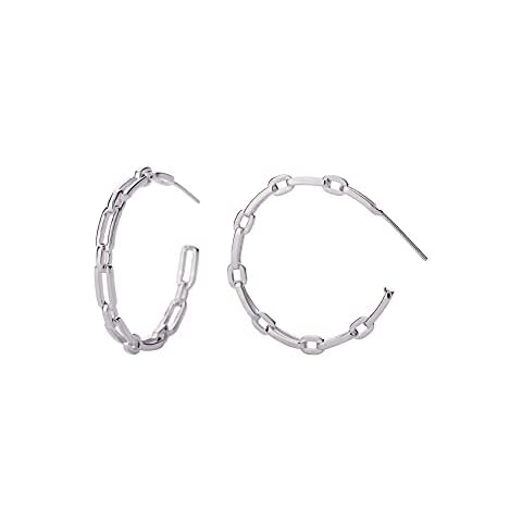 Hoop Earrings for Women - Link Hoop Earrings Cover