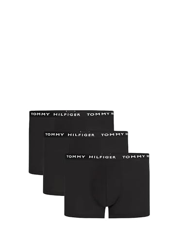 Tommy Hilfiger Mens Recycled 3 Pack Trunk, Black/Black/Black, X-Large