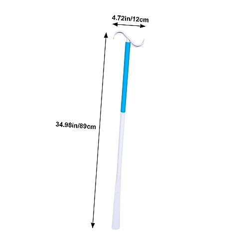 COLLBATH Sock Threader Dressing Stick Sock Aid Device Elderly Shoe Horn Shoe Horn Long Handle Boot Helper Stick Detachable Dressing Pole Pregnant Shoe Horn Long Handle Shoe Lifter Socks Abs