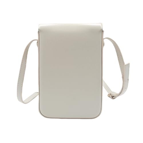 Women's Fashion Candy Color PU Leather Crossbody Bag with Pressure-Shell Design,Small Square Cell Phone Purse Shoulder Handbag3