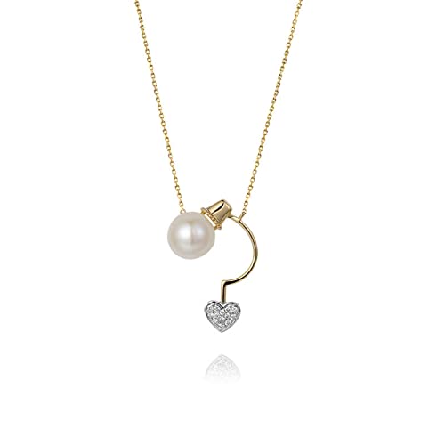 Collier de perles or 18 carats et diamant le cadeau de luxe idéal pour dame
