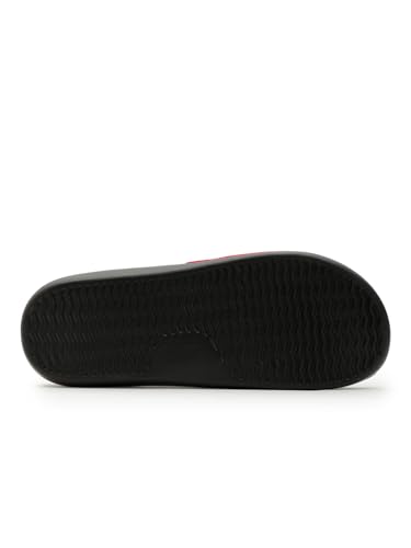 Image of Wrogn Men's Anti-slip Sliders | Lightweight EVA Sole | Cushioned Comfort Footbed | Black | 8