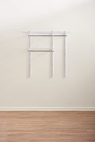 Rubbermaid-Configurations-Custom-Closet-Kit-3-6-Ft-Adjustable-Metal-Wire-Shelving-White-Finish-Expandable-Organization-System-Hardware-Included-for-Home-ClosetPantryLaundryMudroom