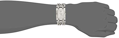 Stylish GUESS Women's Silver Multi-Chain Bracelet Watch with Self-Adjustable Links and Durable Mineral Crystal - Image 4