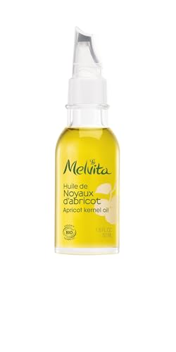 Melvita - Huile de Noyaux d'Abricot - Huiles De Beauté - Peaux Mixtes et Grasses - Effet Satinant et Assouplissant - Soin pour Visage, Corps et Cheveux -...