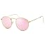 Gold Frame/Pink Mirror Lens