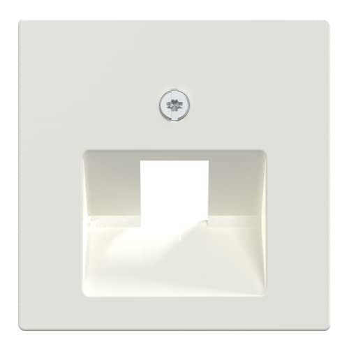 Merten System M 296219 Central Plate for UAE Insert 1-Way Polar White Glossy, Glossy Polar White - Image 2