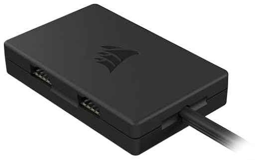 Corsair Concentrador Interno de 4 Puertos USB 2.0 de - 4 Puertos USB 2.0 de 9 Patillas - Fácil Instalación Magnética - Compatible con la mayoría de Placas Base Intel y AMD - Negro | Ya disponible en tu tienda friki favorita! En mundofriki.es!