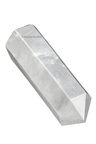 Image of Amazing Gemstone Large Clear Quartz Crystal Towers ~ Natural Healing Crystal Point Obelisk for Reiki Healing and Crystal Grid (5.5 to 6 INCH)