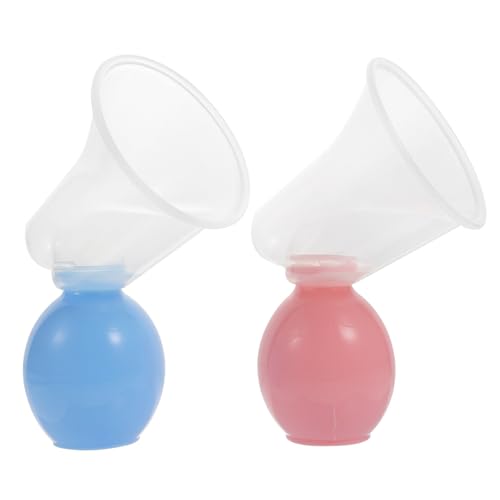 Extractor de Leche Manual VANZACK con 2 Bombas Rosa y Azul miniatura 1