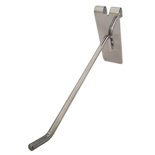 10x Gancho Soporte de Acero para Expositor de Malla y Reja | Longitud 35cm