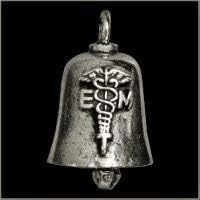 Miniatura 1 de EMT Gremlin Bell Guardian Biker se adapta al dije de buena suerte para motocicleta Harley, plateado