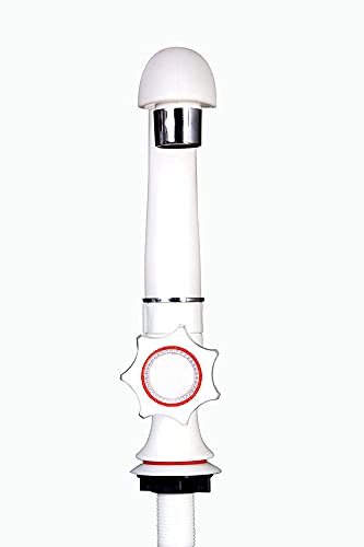 Image of ABS Plastic Heavy Duty Turkey Nozzle Bib Cock Tap - White Water Tap for Bathroom, Kitchen, Garden & Outdoor Use - Pack of 5