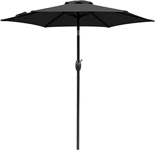 SUNVIVI OUTDOOR Outdoor Patio Umbrella, Patio Umbrella, Market Umbrella, Large Outdoor Umbrella, Metal Pole Umbrella with Push Button Tilt and Crank, Polyester Canopy