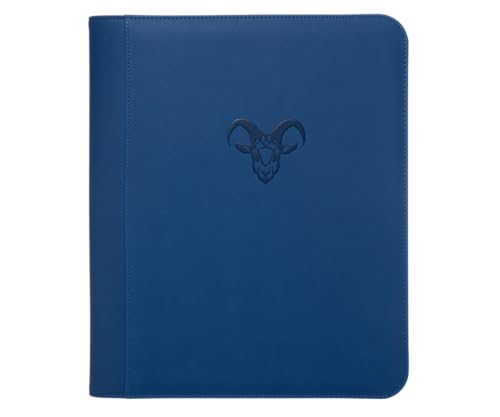 Goat Armor 9 Pocket Toploader Binder Holds 252 Trading Cards | Storm Blue