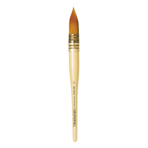 Image of da Vinci Watercolor Series 488 CosmoTop Spin Paint Brush, Round Synthetic with Lacquered Natural Handle, Size 8 (488-08)