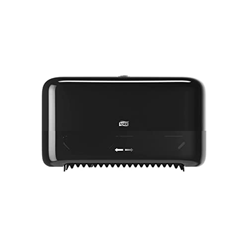 Distributeur de mouchoirs de bain mural noir grande capacité TORK 473208
