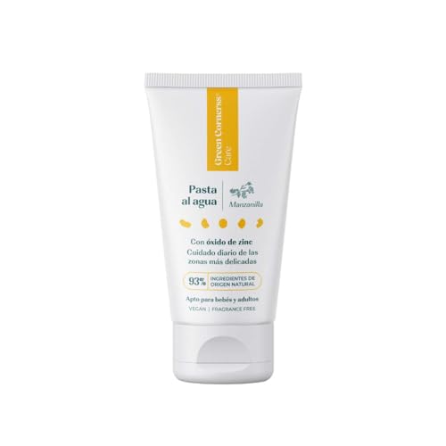 GREEN CORNERSS CARE - Crema de Pañal con Manzanilla | 50 ml | Pasta al Agua con el 93% de Ingredientes de Origen Natural con un 25% de Zinc | Perfecta para Menores de 3 Años