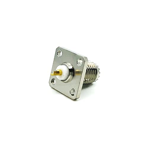 Adaptadores coaxiales RF Mini UHF hembra para reparar paneles de antenas con 4 agujeros