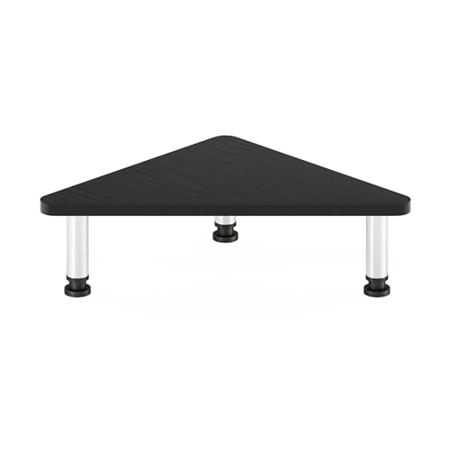 Furinno Turn-N-Tube Corner Monitor Riser Stand with Stainless Steel Tubes, Americano - image 6