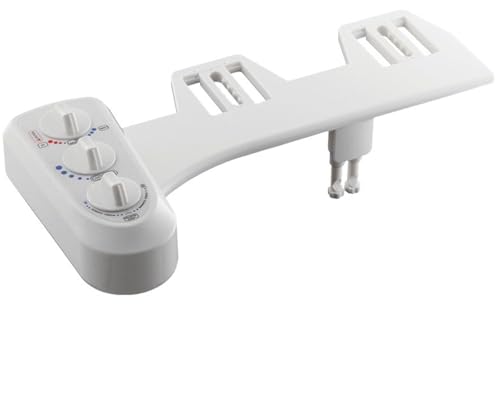 BLUEZY Bidet per WC, Bidet Non Elettrico Ad Acqua Calda E Fredda Spruzzatore Meccanico per Bidet con Doppio Ugello Accessorio per WC Inserto per Bidet, Culo Clean, WC con Bidet Incorporato