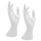 Compatibilité multi-tailles : ce présentoir à bijoux en forme de main s’adapte à différentes tailles de bagues, bracelets et montres, répondant ainsi à divers besoins en matière de présentation de bijoux. présentoir pour mannequin de main, mannequin de main pour bagues