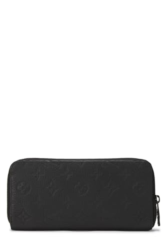 Pre-Loved Black Monogram Taurillon Zippy Vertical Wallet, Black3