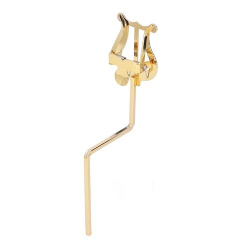 Alto Saxophone,Alloy Clamp On Holder Saxophone Sheet Music Stand Elegant Gold Portable Tool for Alto and Tenor Saxophone with Alloy Material