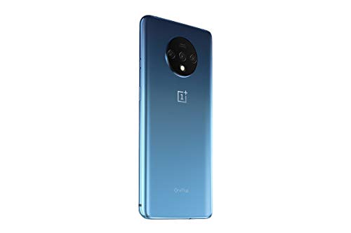 OnePlus 7T Smartphone 8Go RAM + 128Go Stockage - Glacier Bleu - écran Amoled 90 Hz 6, 55" - Warp Charge 30