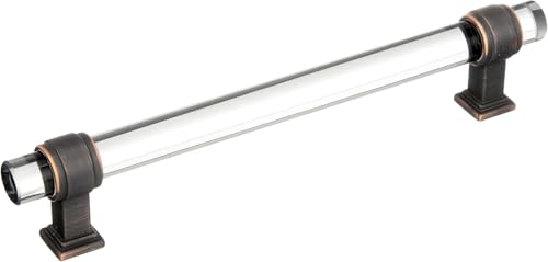 Amerock 6-5/16" Glacio Clear/Oil-Rubbed Bronze Drawer Pull