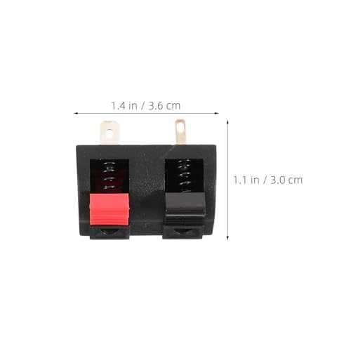 Altavoces de escenario y equipos de sonido conector de resorte de 2 vías para cables de audio 4