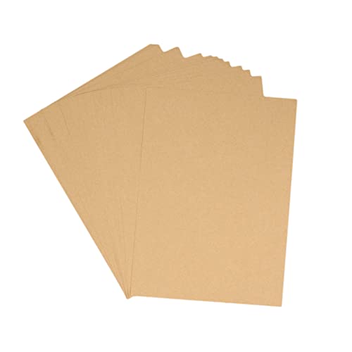 Angoily Diy Scrapbook Kraft Paper 100 Sheets A4 Smooth Writing Blank for Letters Calligraphy
