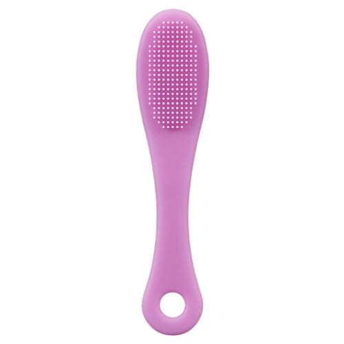 Cepillo de limpieza facial de silicona – y para los dedos, herramienta portátil para el cuidado de la piel que ahorra espacio para limpieza profunda, exfoliación y cuidado facial