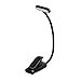 6X LED Book Lights, Rechargeable Clip on Light, 3 Lighting Modes, 9 LEDs, Eye Protection Reading Lamp,for Reading-Black