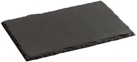 4 Platos bandejas pizarra natural color negro grafito 30x20 para servir quesos sushi postres tapas embutido aperitivos comida