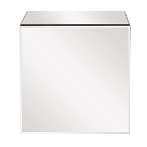 Image of Howard Elliott Collection Mirrored Finish Silver Cube Table Centerpiece, Showpeice Coffee Table, Home Decor Accessories Furniture for Bedroom, Livingroom, 16 x 16 x 16 Inch