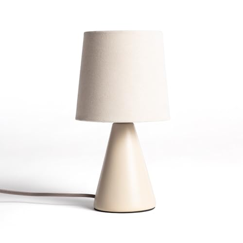 Preisvergleich Produktbild LEDKIA LIGHTING Tischlampe Keramik Artzai Beige für Wohnzimmer, Küche, Schlafzimmer